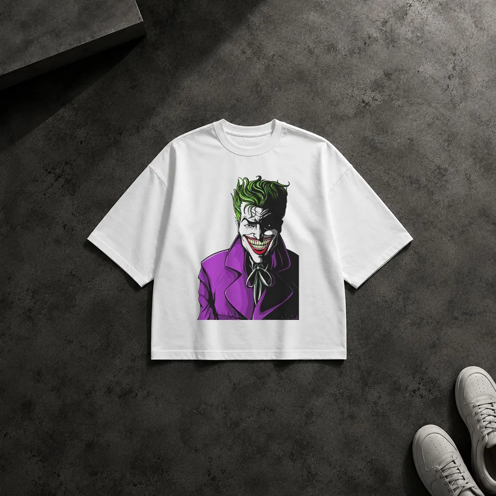 تیشرت باکسی دی‌سی طرح جوکر با کت بنفش (Joker)
