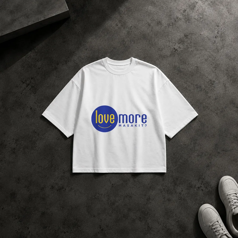 تیشرت باکسی طرح لوگو Love More