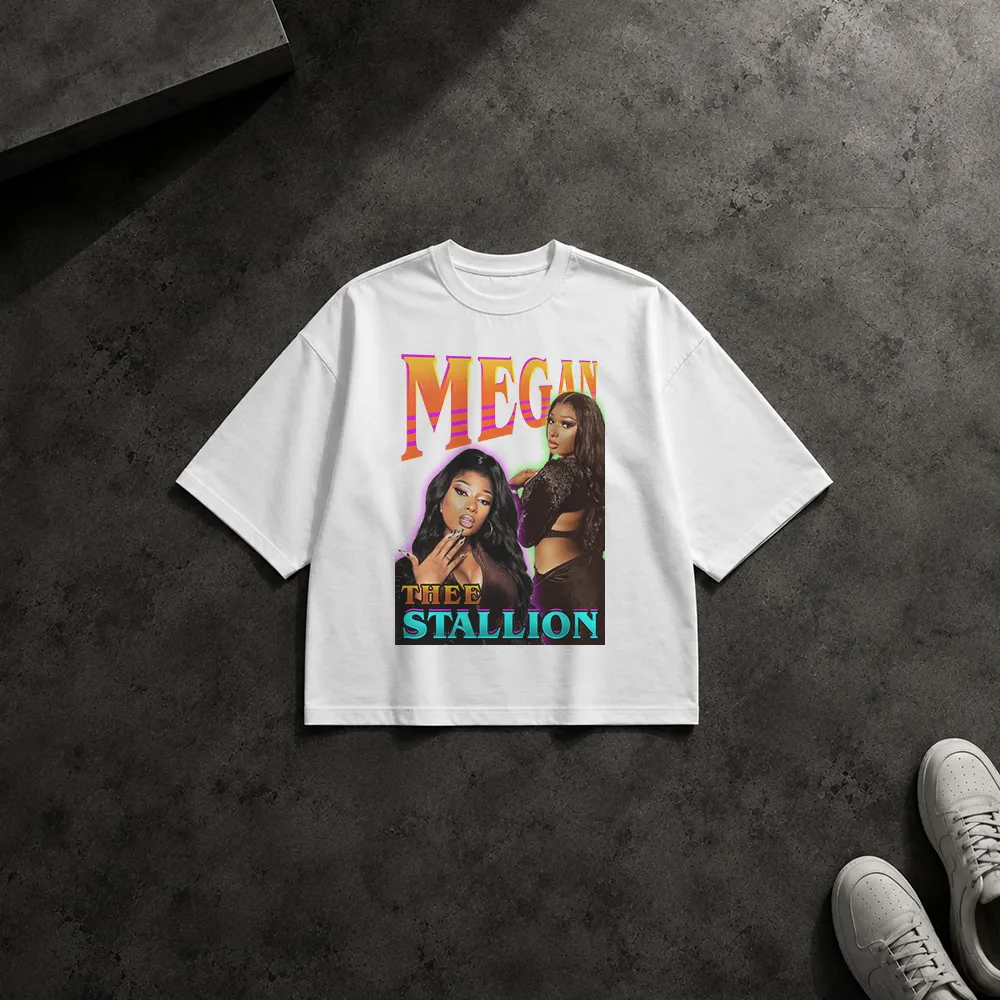 تیشرت باکسی طرح پوستر Megan Thee Stallion