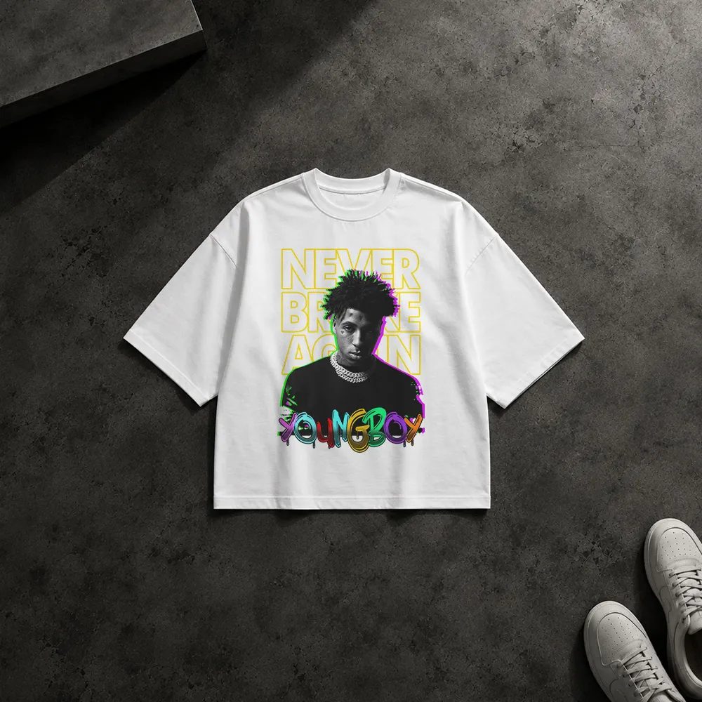 تیشرت باکسی طرح NBA YoungBoy Never Broke Again