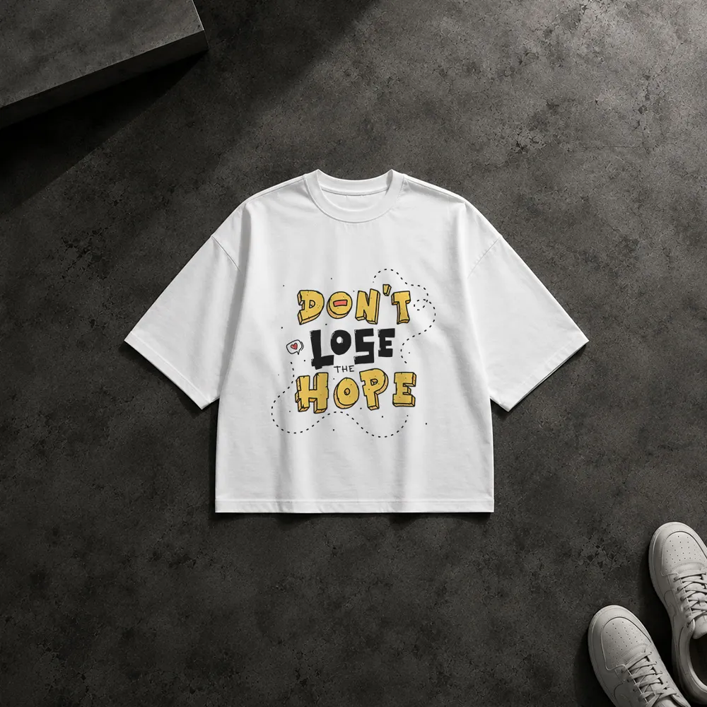 تیشرت باکسی تایپوگرافی Don't Lose the Hope