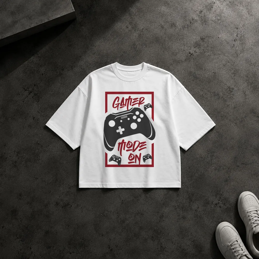 تیشرت باکسی طرح دسته بازی Gamer Mode On