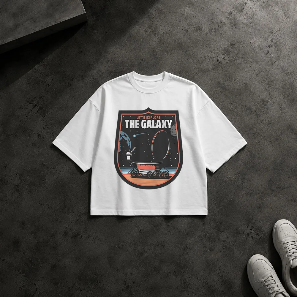 تیشرت باکسی طرح Let's Explore the Galaxy
