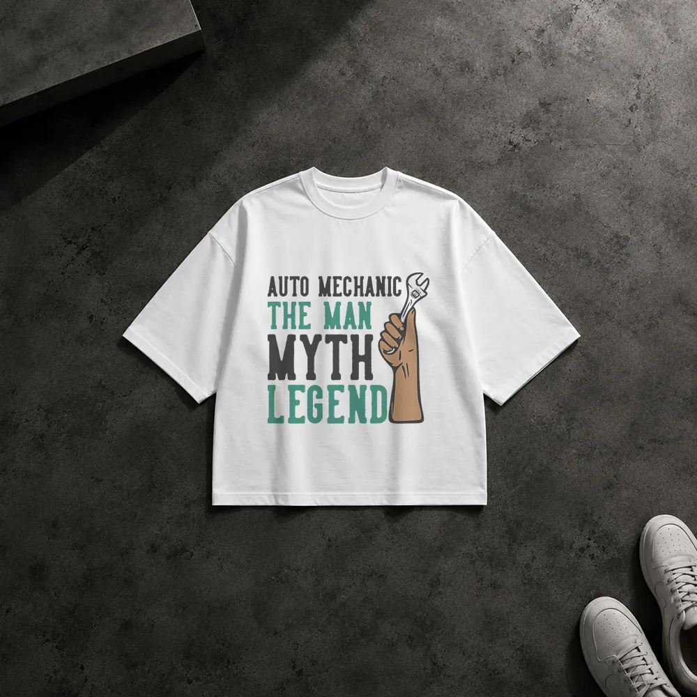 تیشرت باکسی طرح مکانیک Auto Mechanic the Man Myth Legend