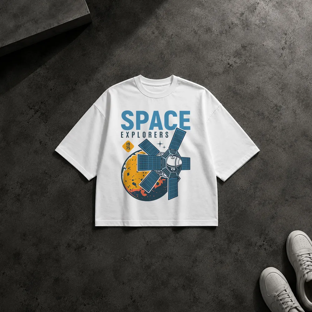 تیشرت باکسی طرح ماهواره Space Explorers