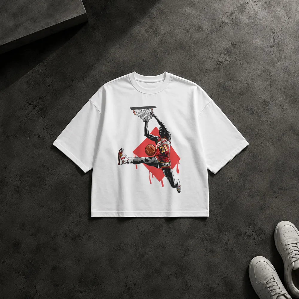 تیشرت باکسی مایکل جردن طرح دانک بسکتبال (Michael Jordan)