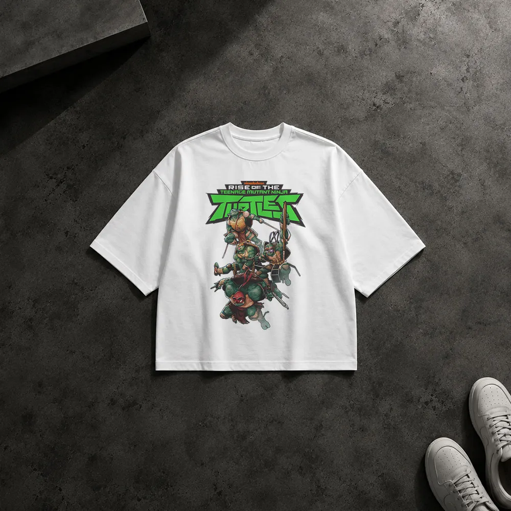 تیشرت باکسی لاک‌پشت‌های نینجا طرح گروه مبارزان (TMNT)