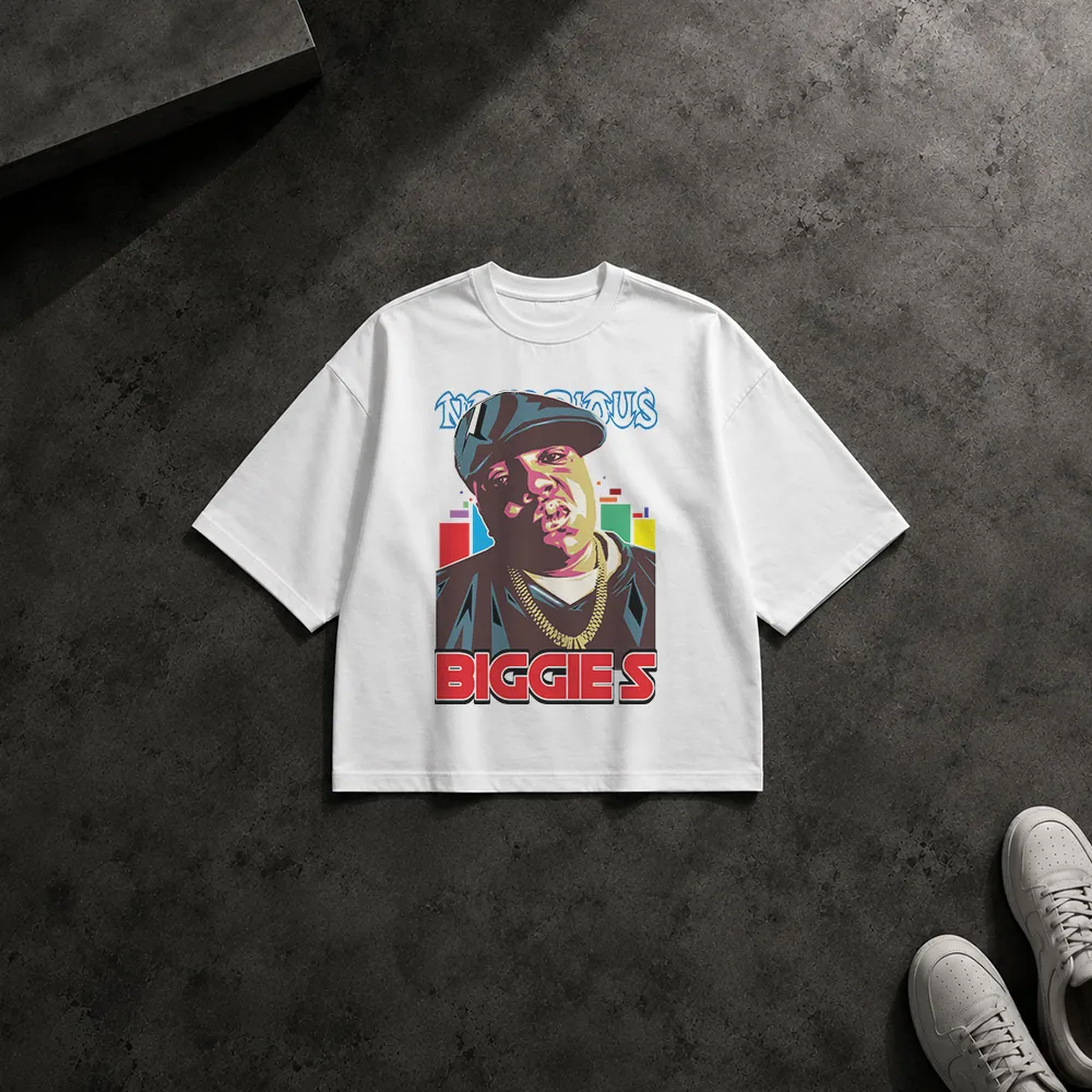 تیشرت باکسی طرح پرتره ناتوریوس بیگ (Notorious B.I.G.)
