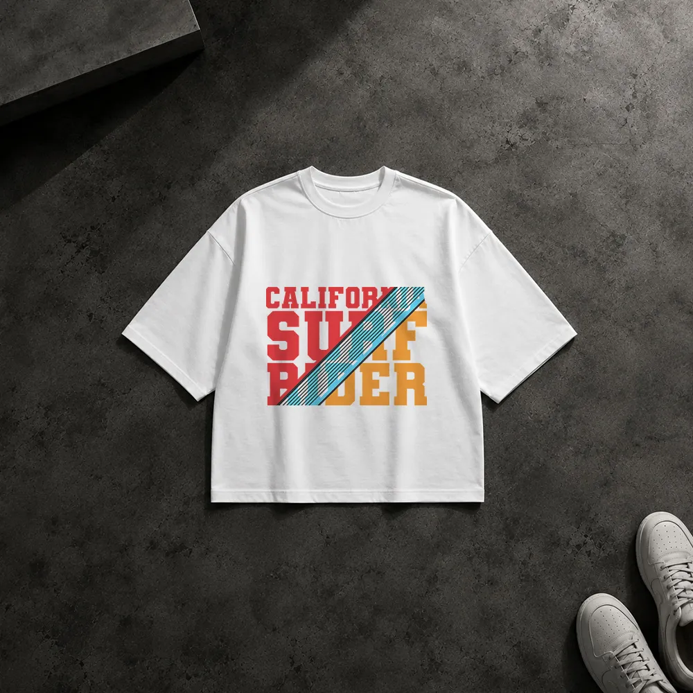 تیشرت باکسی طرح California Surf Rider