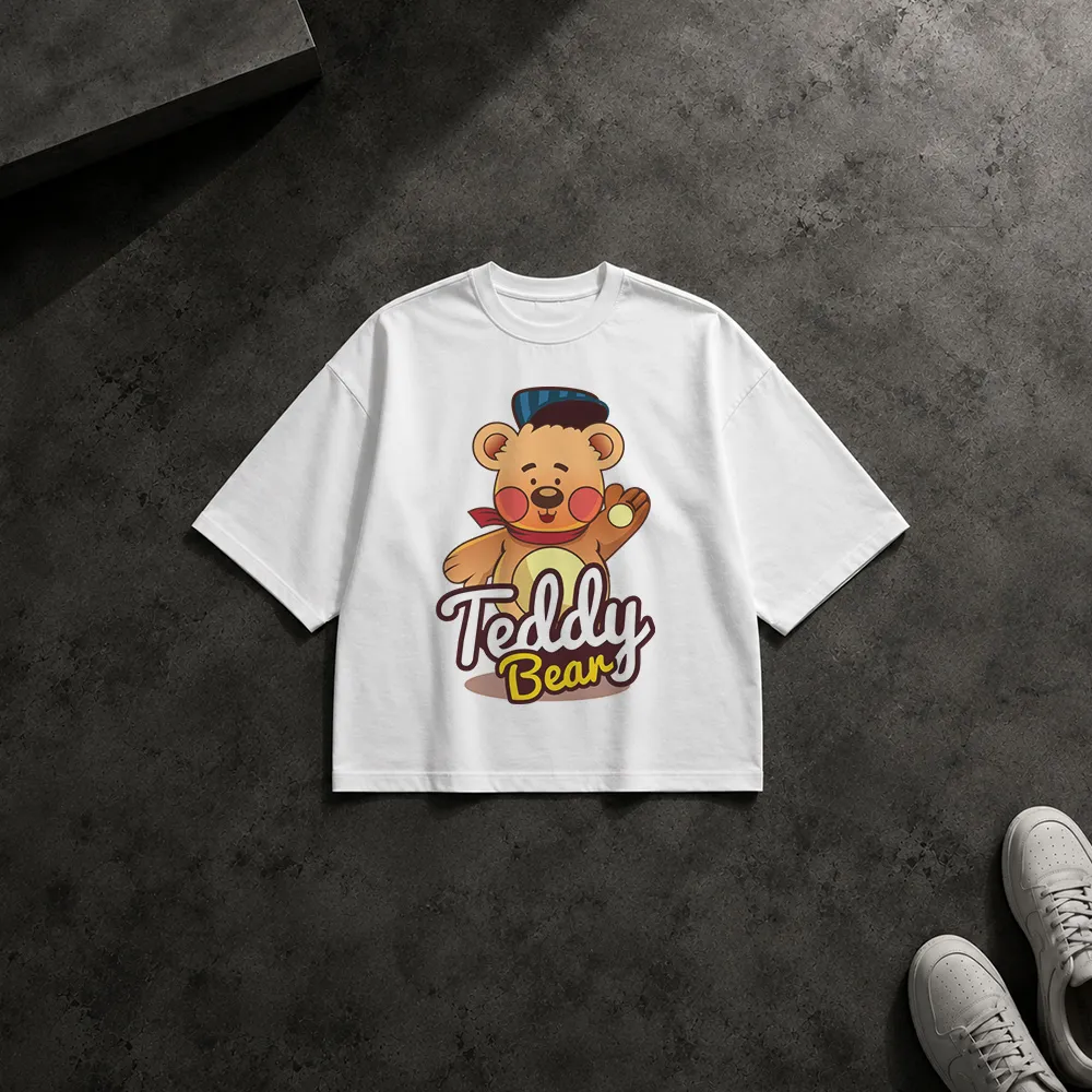 تیشرت باکسی خرس طرح عروسکی Teddy Bear