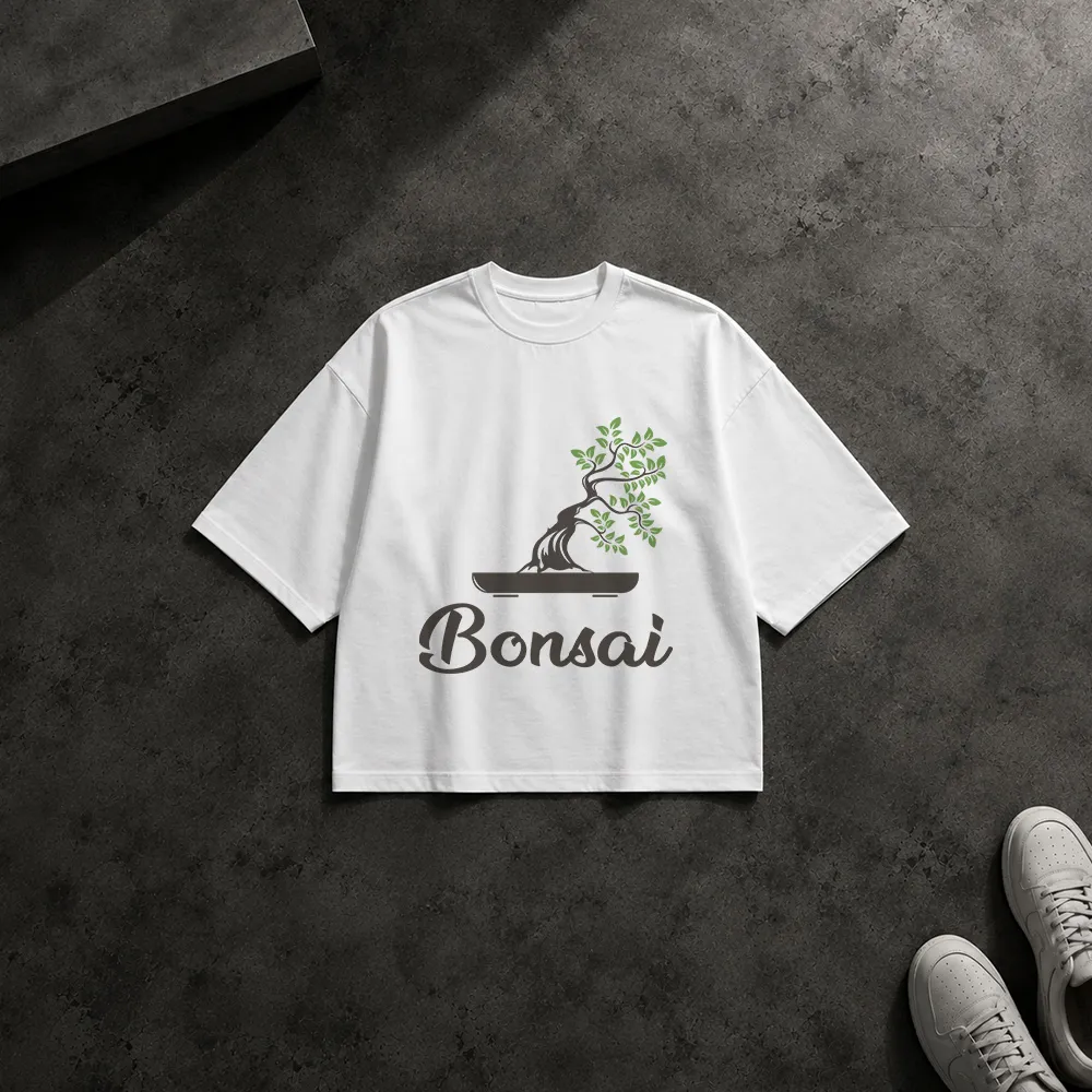 تیشرت باکسی طرح بونسای Bonsai
