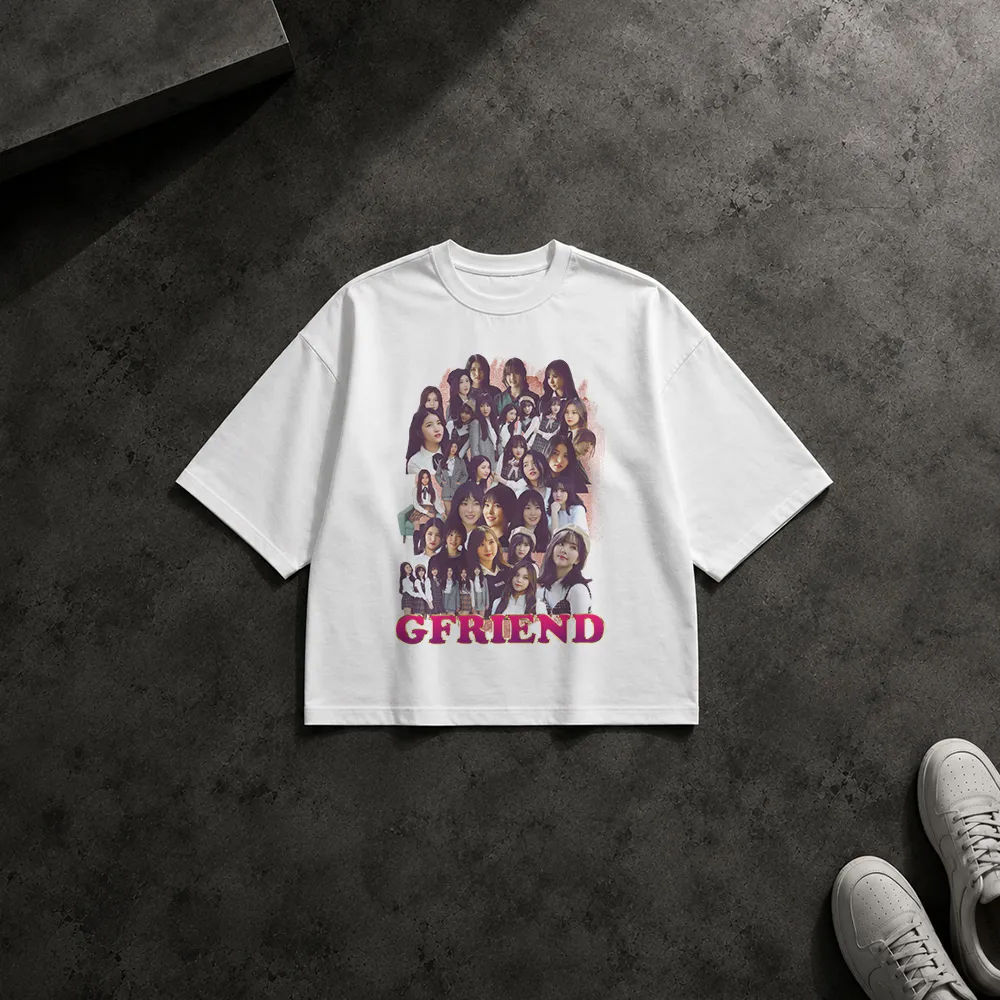 تیشرت باکسی کی‌پاپ طرح گروهی جی‌فرند (GFriend)
