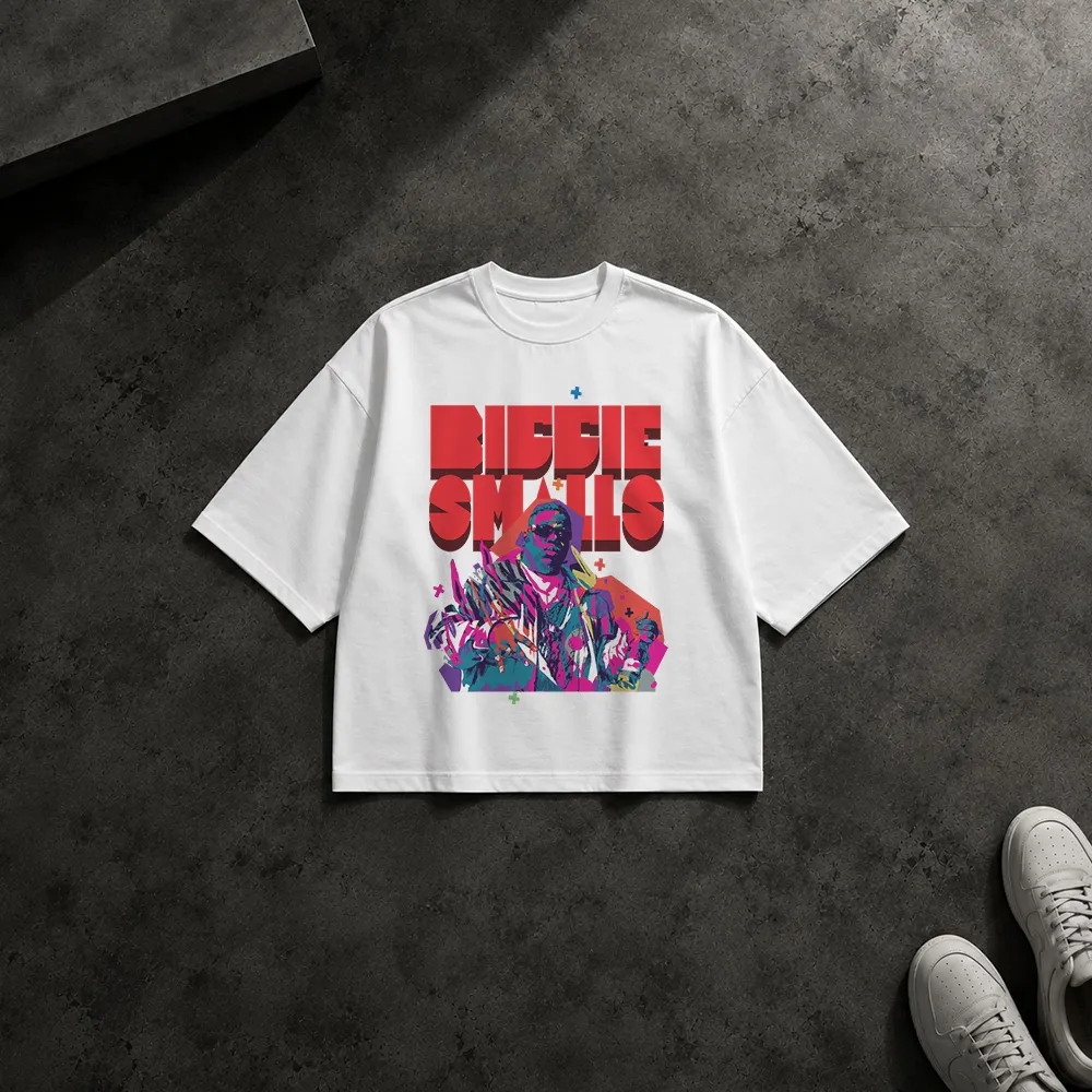 تیشرت باکسی رپر طرح تایپوگرافی Biggie Smalls