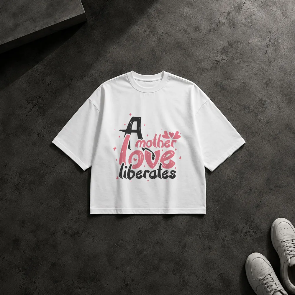 تیشرت باکسی مادر طرح A Mother Love Liberates کد 20584