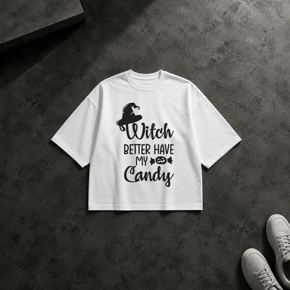 تیشرت باکسی هالووین طرح Witch Better Have My Candy