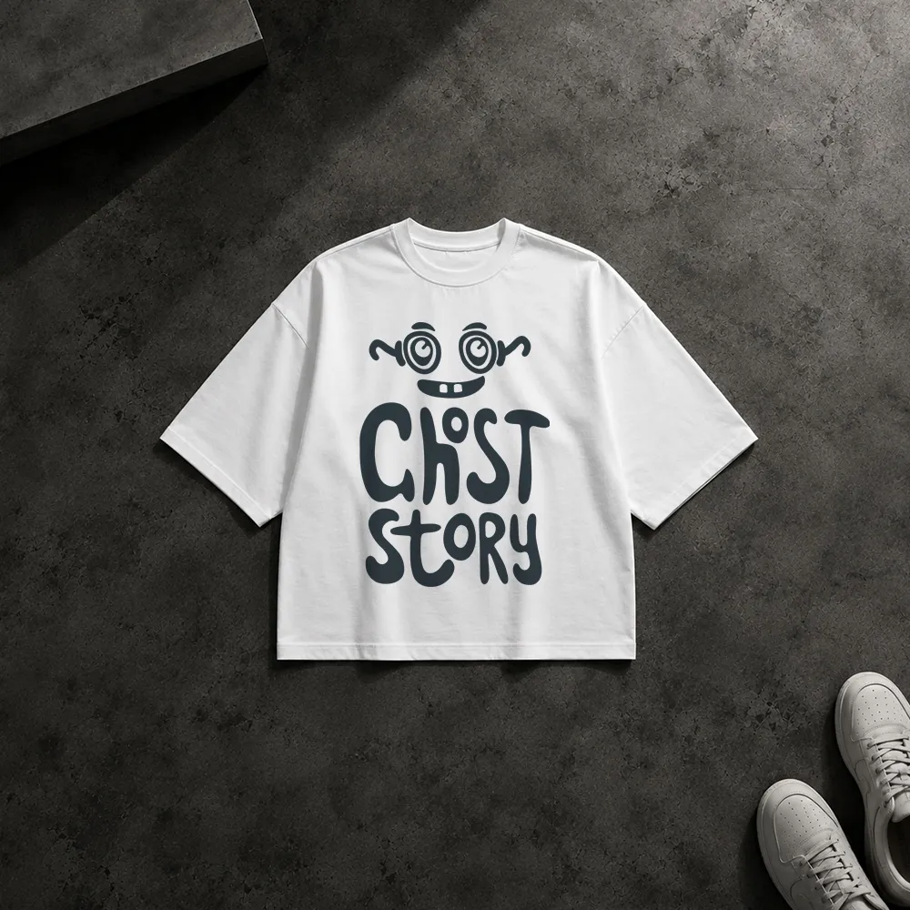 تیشرت باکسی هالووین طرح Ghost Story کارتونی