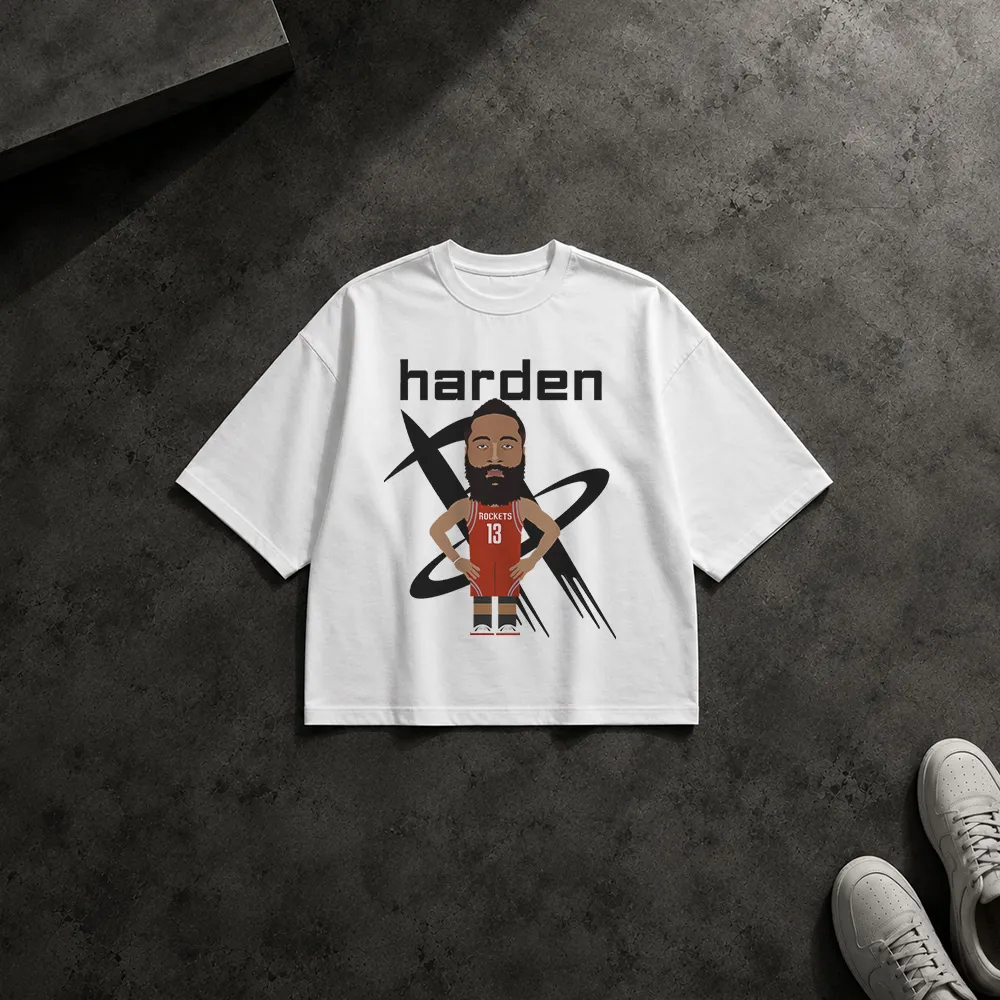 تیشرت باکسی جیمز هاردن طرح کارتونی بسکتبال (James Harden)