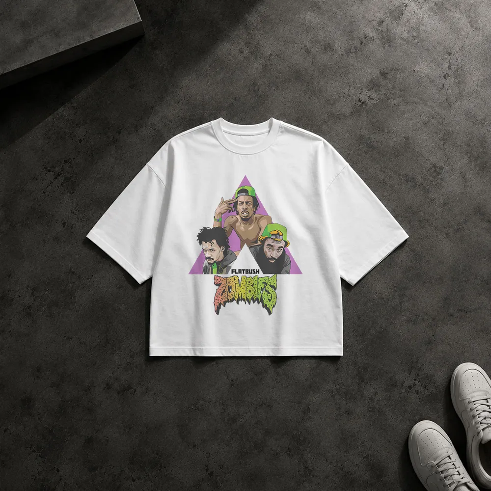 تیشرت باکسی فلت‌بوش زامبیز طرح گروه رپ (Flatbush Zombies)