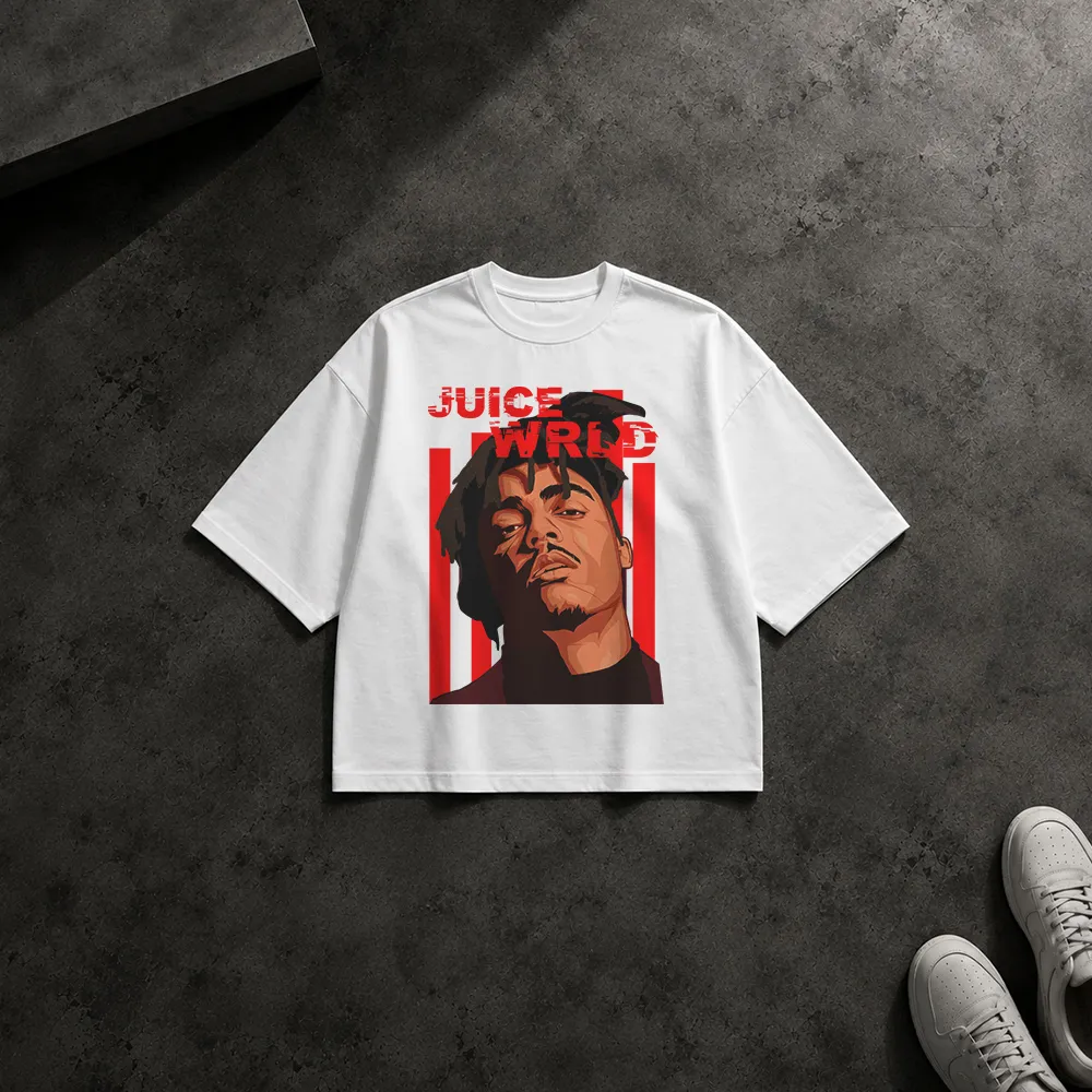 تیشرت باکسی جوس ورلد طرح پرتره گرافیکی (Juice WRLD)