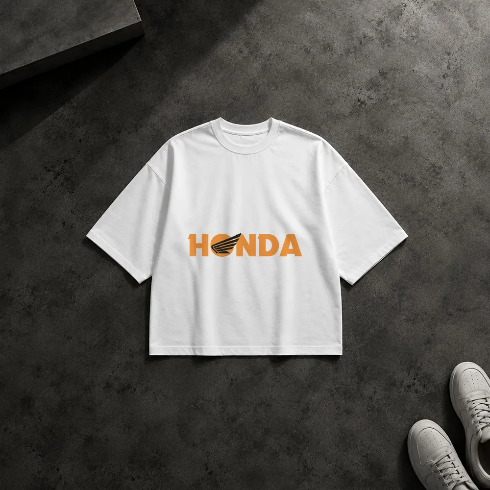 تیشرت باکسی هوندا طرح لوگوی مینیمال (Honda)