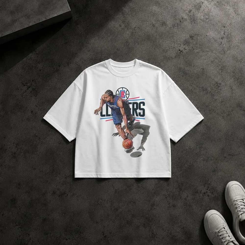 تیشرت باکسی کوای لنرد طرح لس‌آنجلس کلیپرز (Kawhi Leonard)