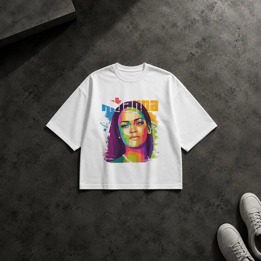تیشرت باکسی کوای لنرد طرح پرتره رنگارنگ (Kawhi Leonard)