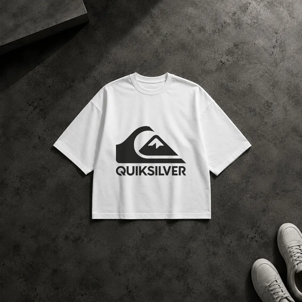 تیشرت باکسی کوئیک‌سیلور طرح لوگوی کلاسیک (Quiksilver)