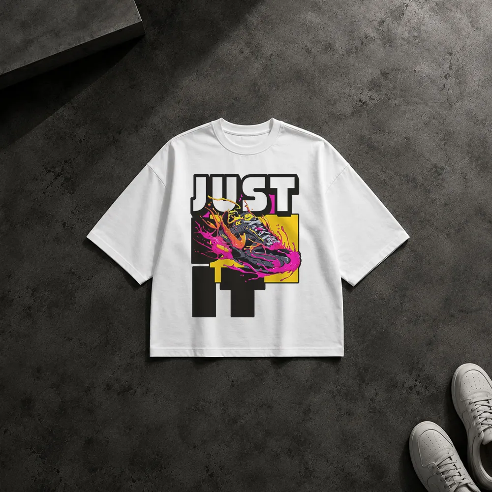 تیشرت باکسی نایک طرح گرافیکی Just Do It