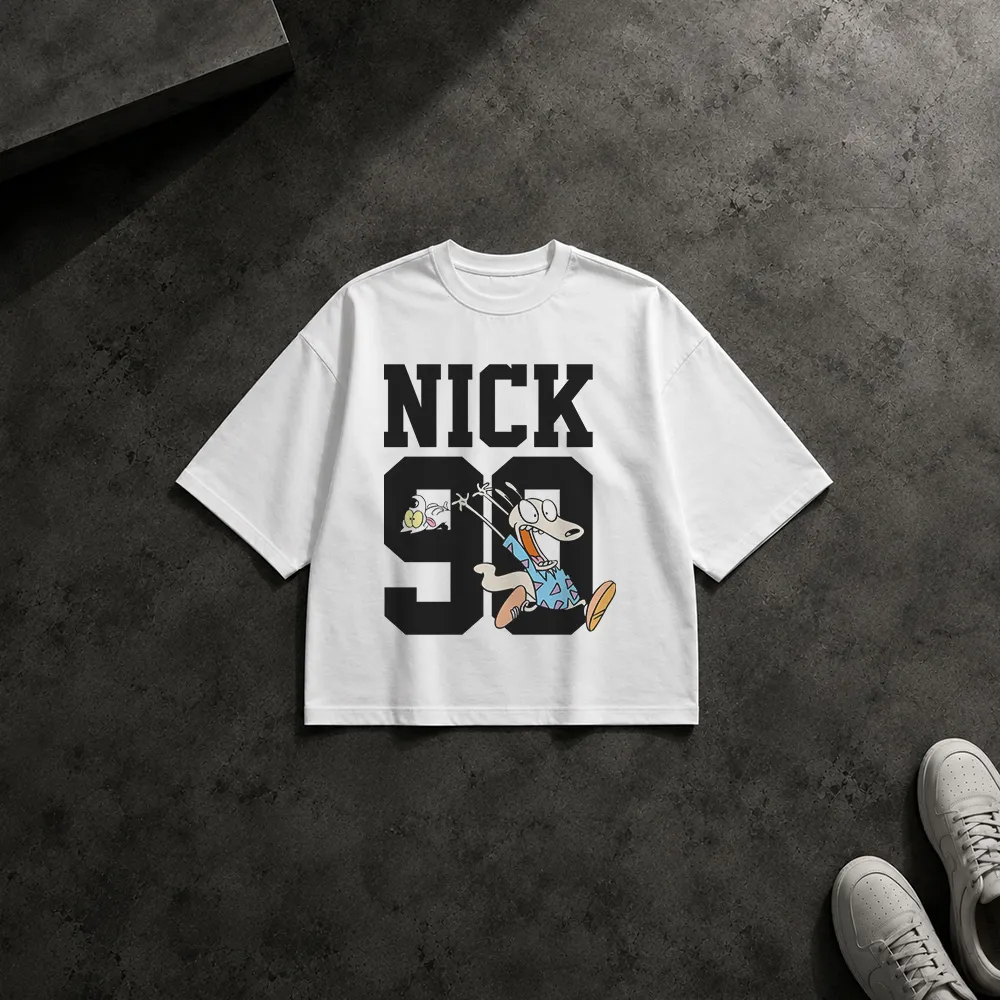 تیشرت باکسی شخصیت کارتونی طرح Nick 31