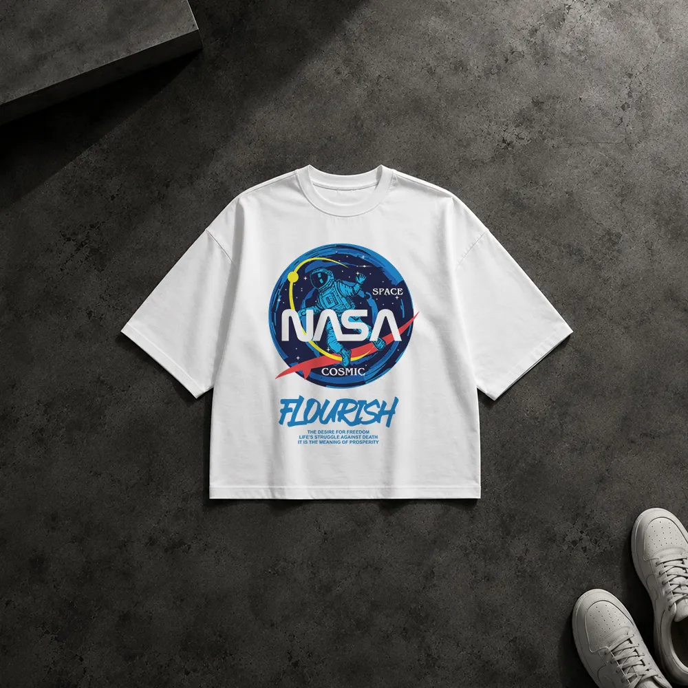 تیشرت باکسی ناسا طرح فضایی Cosmic Flourish
