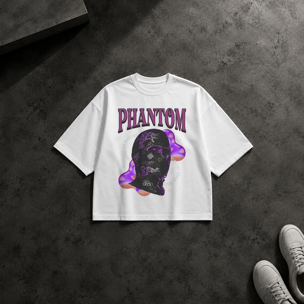 تیشرت باکسی طرح فانتوم با افکت کهکشانی (Phantom)