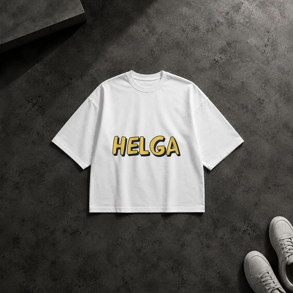 تیشرت باکسی اسم طرح Helga
