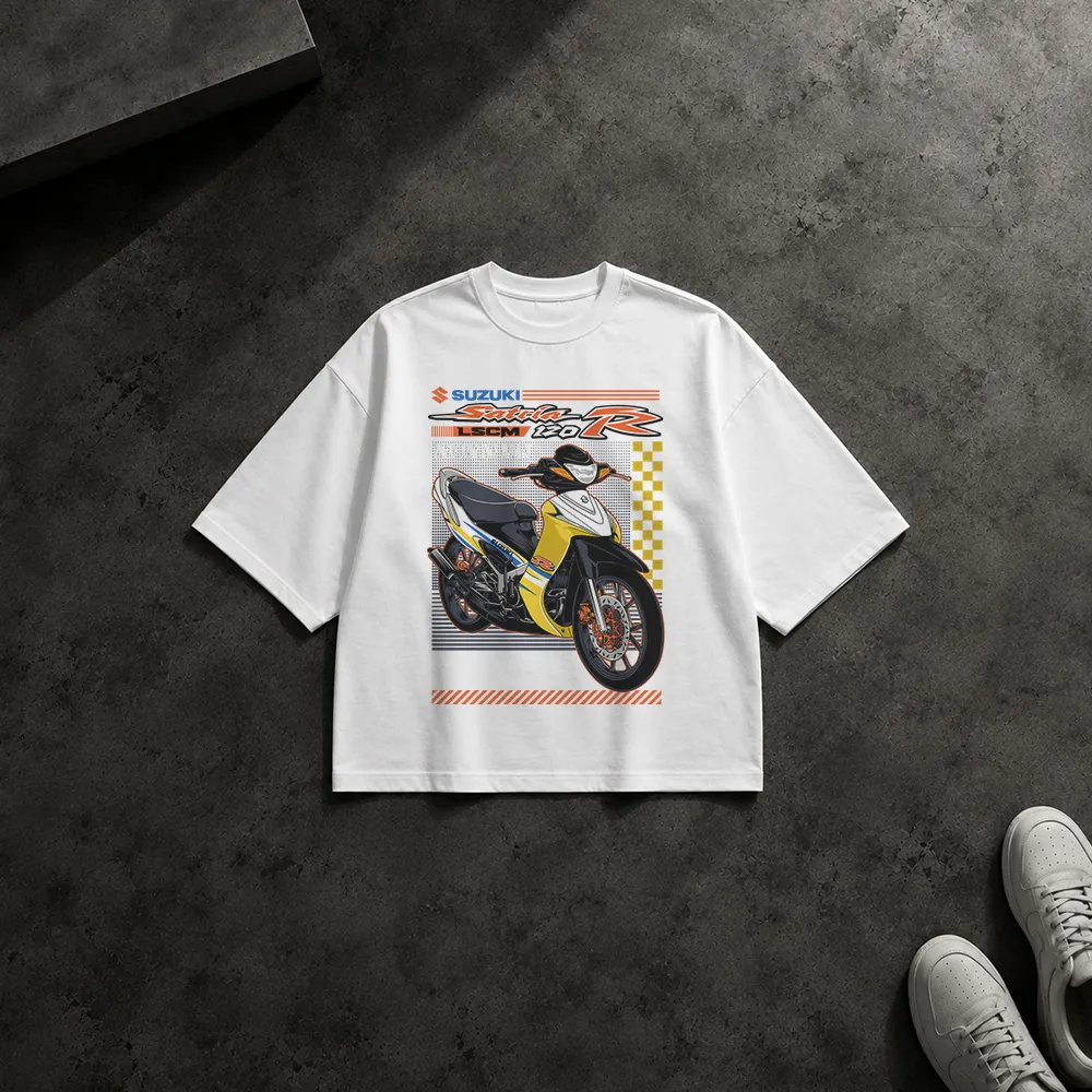 تیشرت باکسی موتورسیکلت طرح Satria 120R