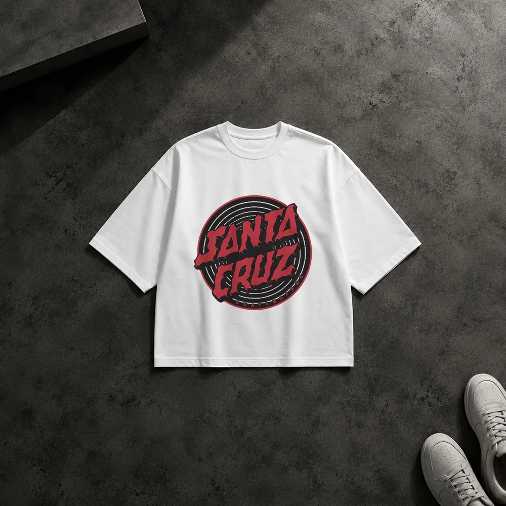 تیشرت باکسی طرح لوگوی Santa Cruz