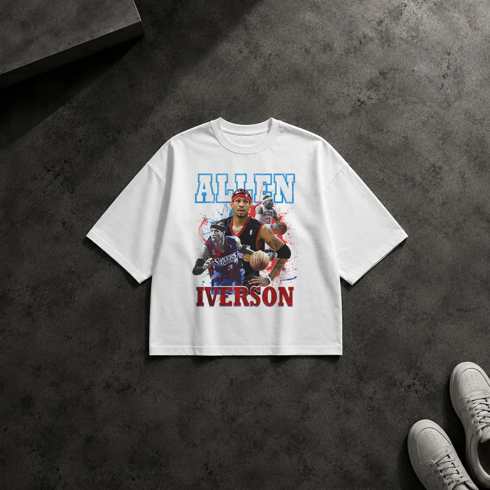 تیشرت باکسی آلن آیورسن طرح بسکتبال (Allen Iverson)