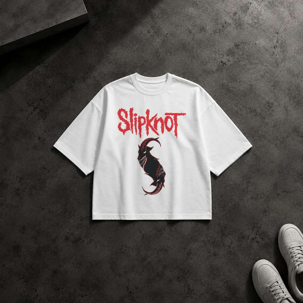 تیشرت باکسی اسلیپ‌ناات طرح بز (Slipknot)