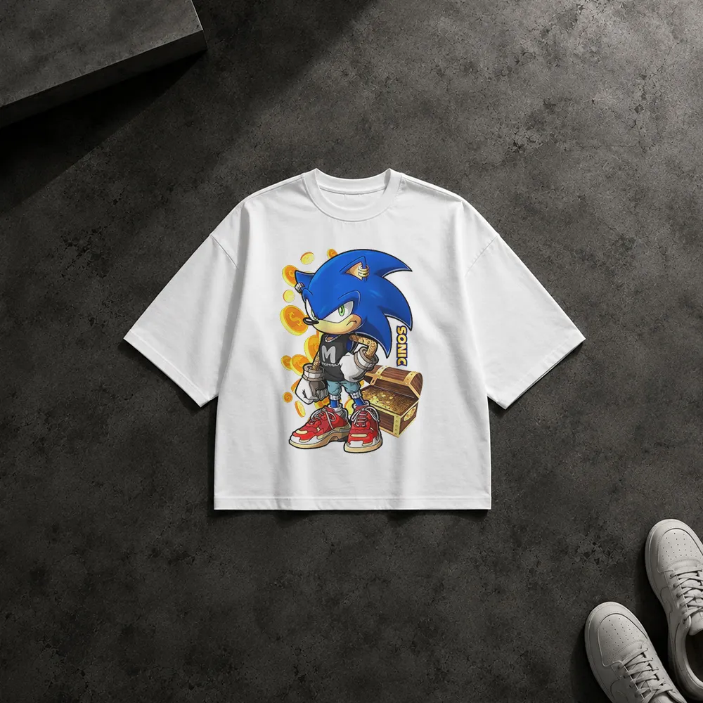 تیشرت باکسی سونیک طرح گنج (Sonic)