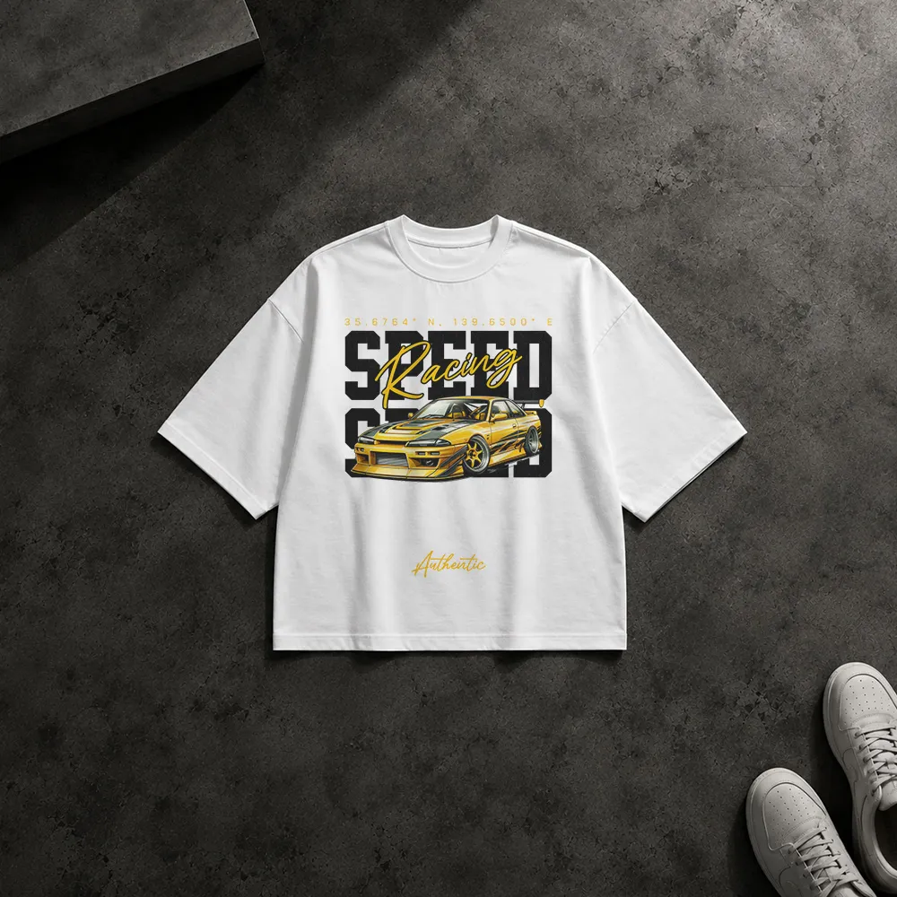 تیشرت باکسی ماشین طرح Speed Racing