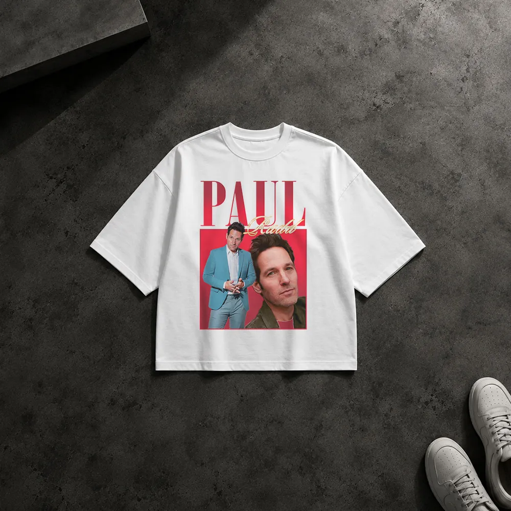 تیشرت باکسی طرح پرتره وینتیج (Paul)