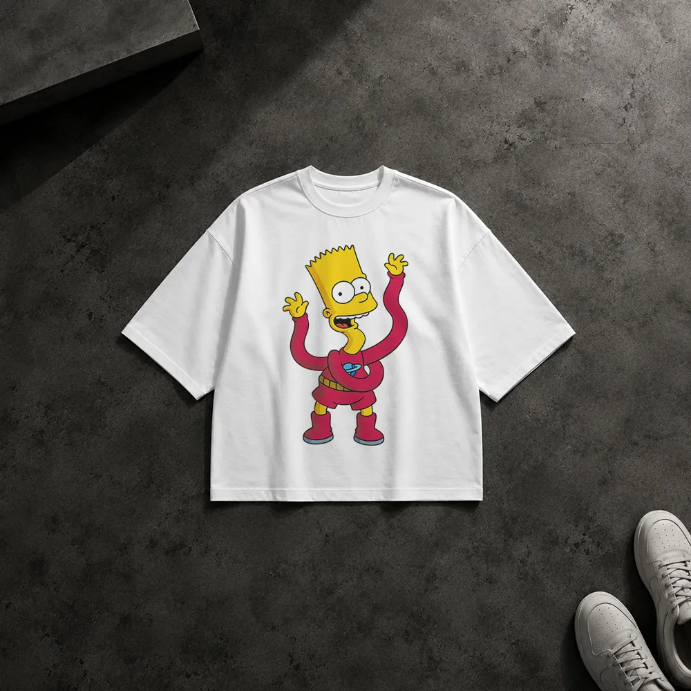 تیشرت باکسی سیمپسون‌ها طرح بارت سوپرمن (Simpsons)