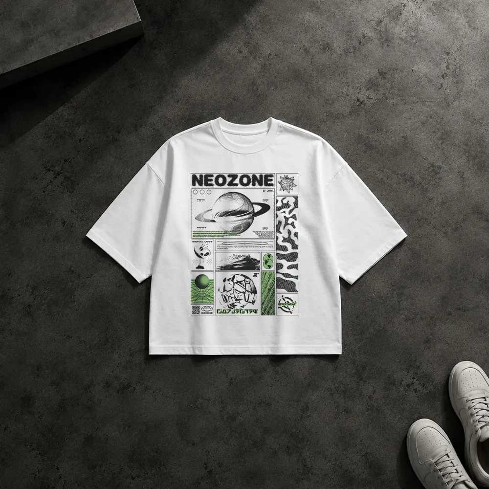 تیشرت باکسی طرح سیاره زحل Neozone