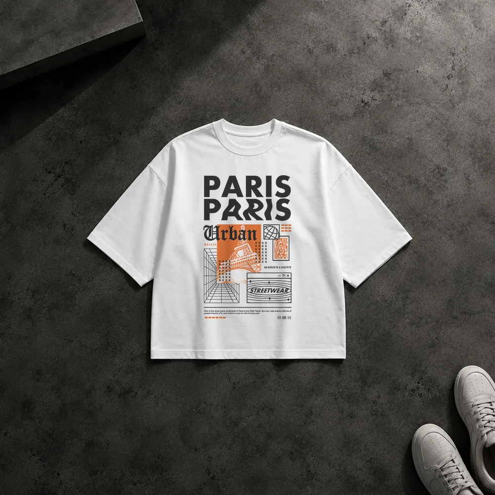 تیشرت باکسی طرح PARIS PARIS xxxx xxxx xxx xxx 48.856250N 2.343750E One Of the most iconic