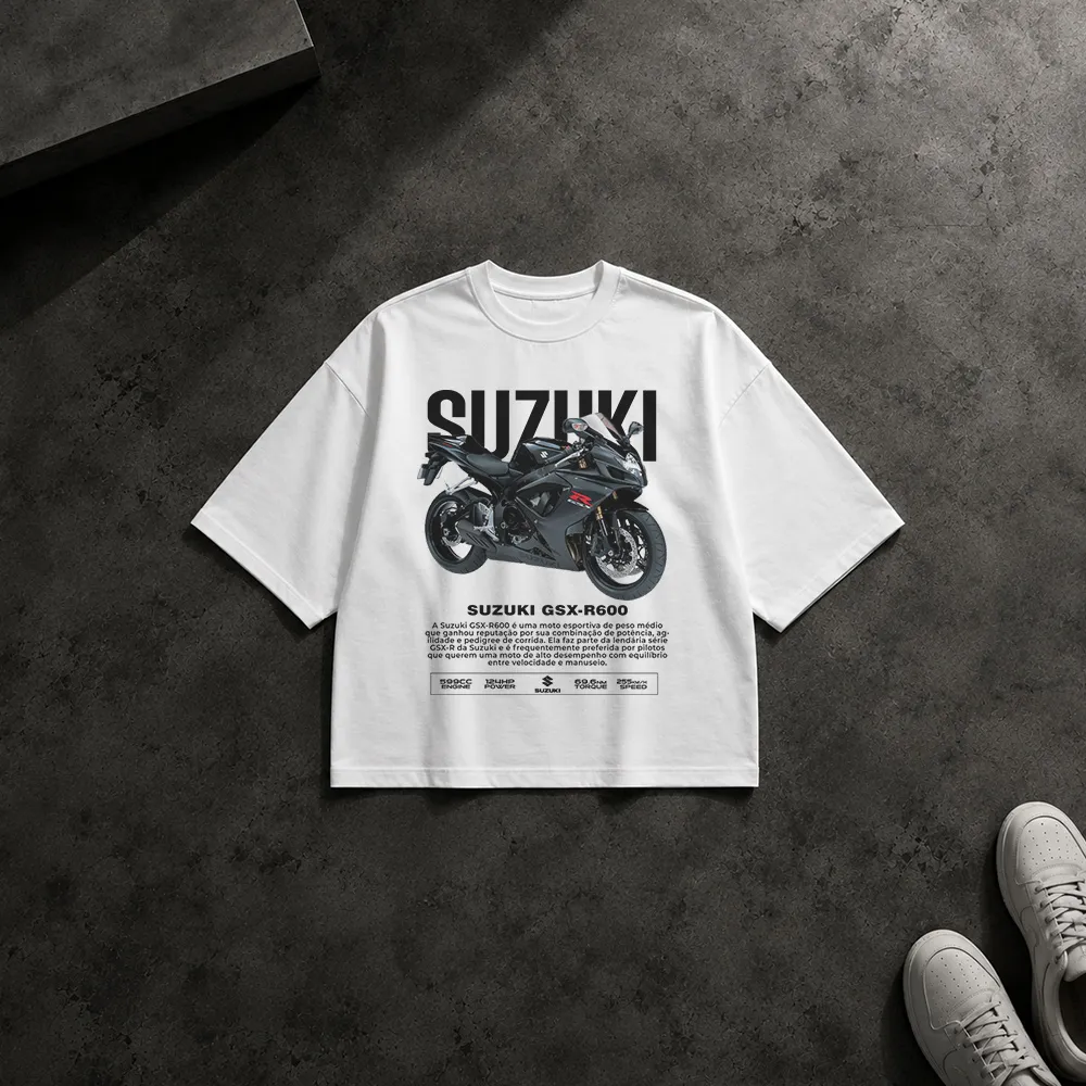 تیشرت باکسی طرح Suzuki GSX-R600 مشکی