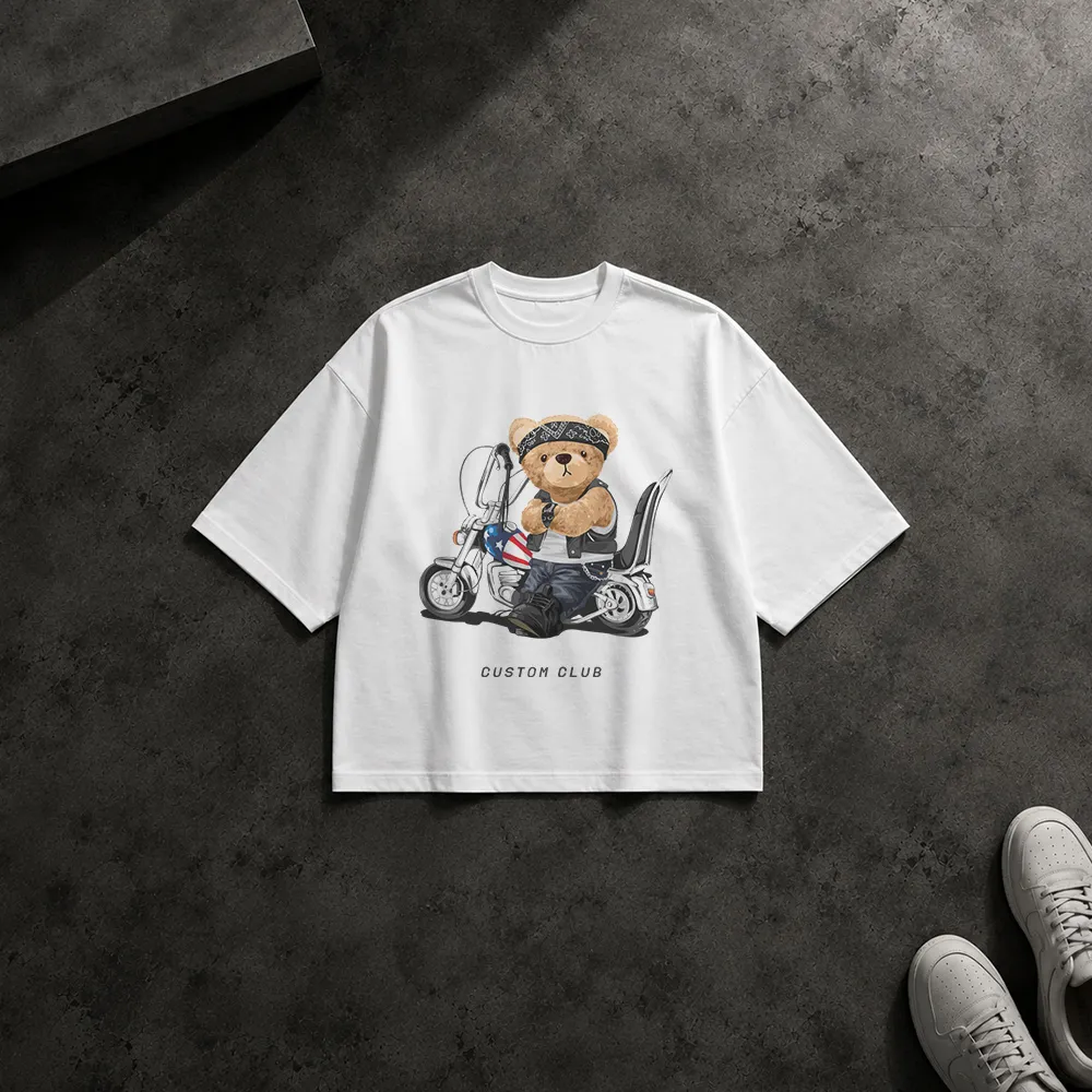 تیشرت باکسی طرح 00 CUSTOM CLUB