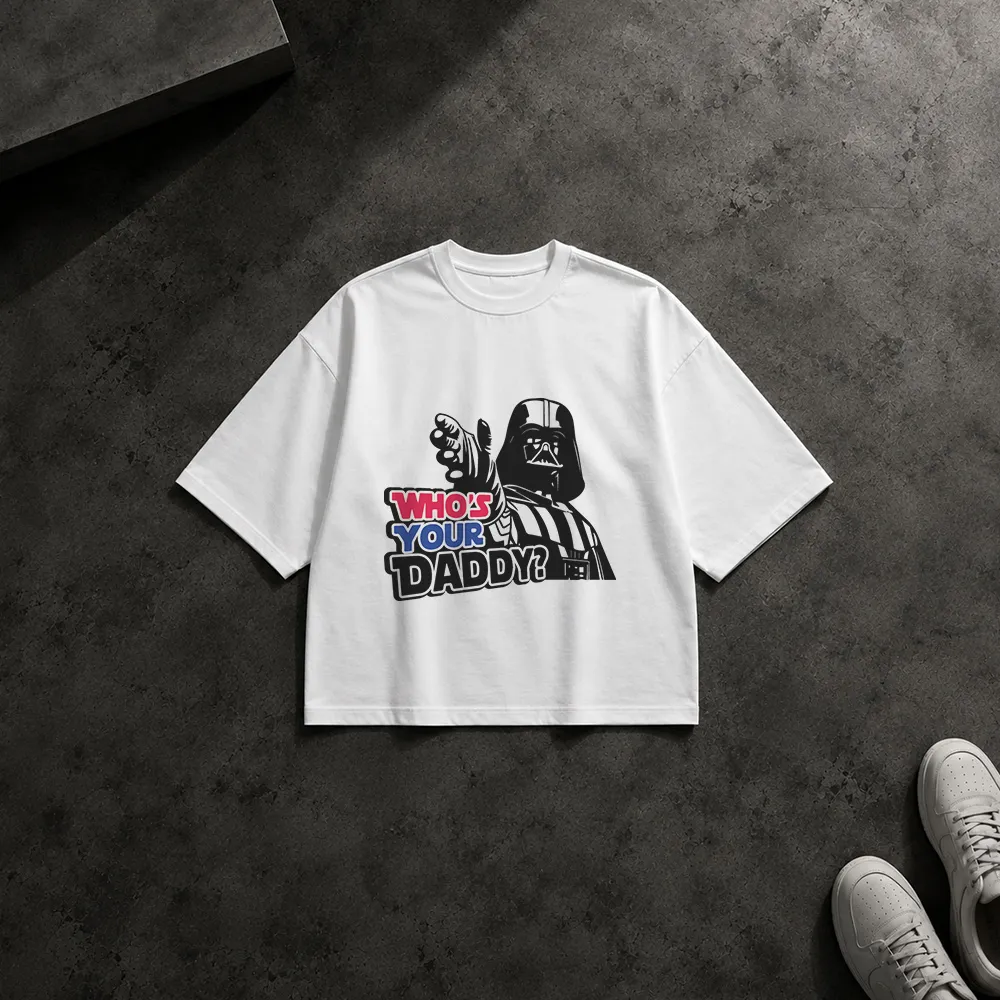 تیشرت باکسی جنگ ستارگان طرح Who’s Your Daddy Darth Vader