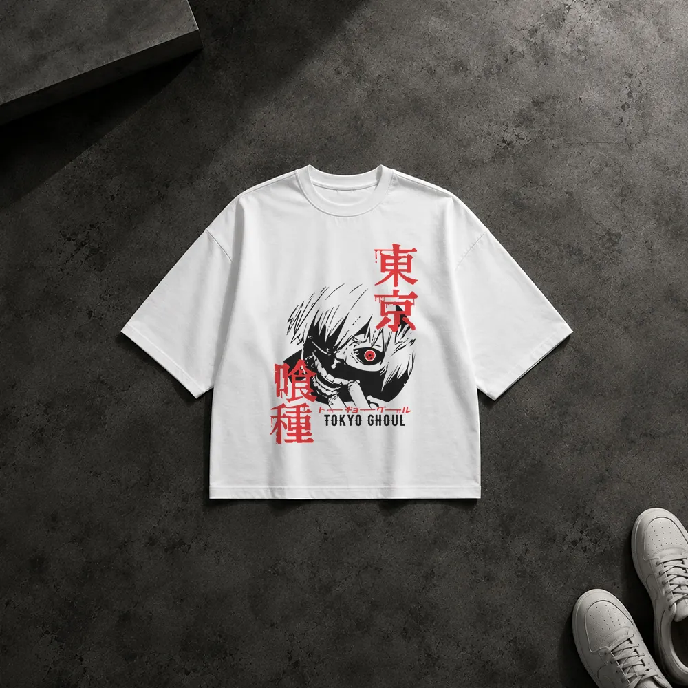 تیشرت باکسی طرح کانکی Tokyo Ghoul