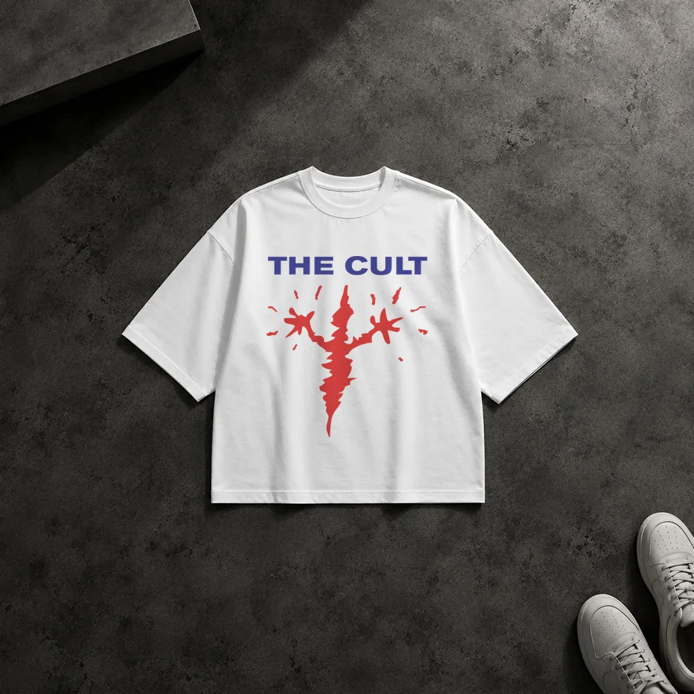 تیشرت باکسی طرح گروه The Cult