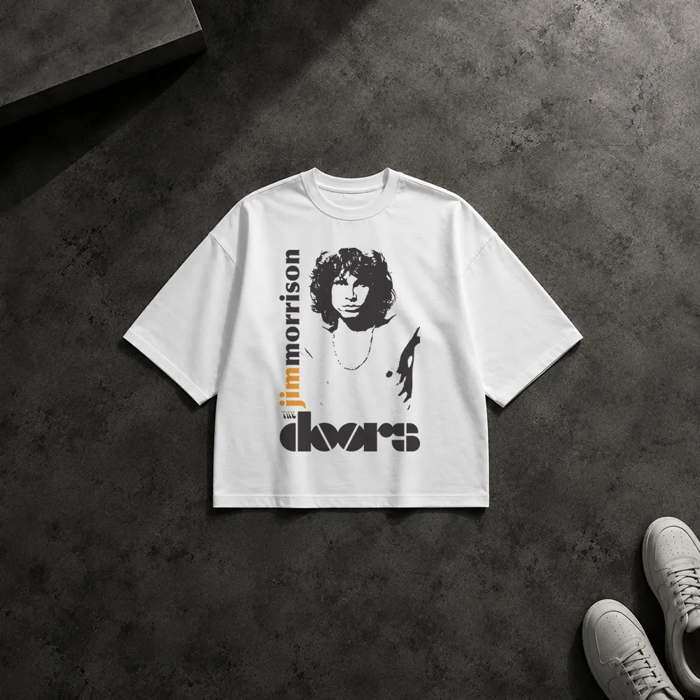 تیشرت باکسی طرح جیم موریسون The Doors