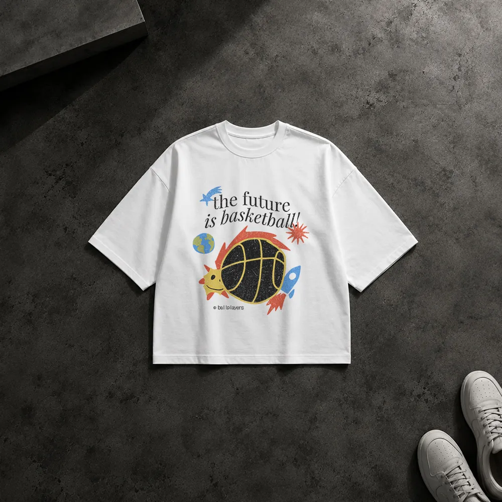 تیشرت باکسی طرح The Future Is Basketball
