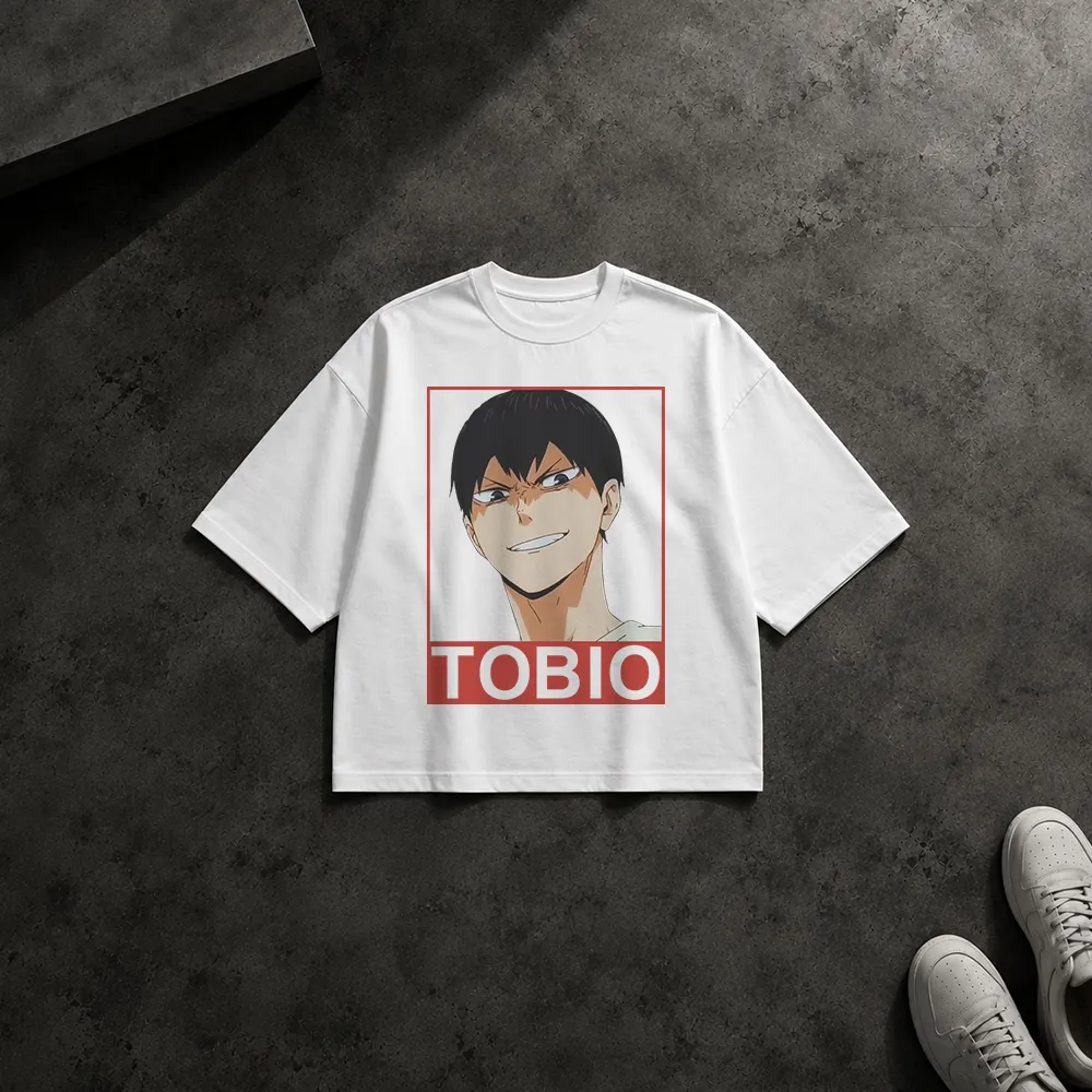 تیشرت باکسی طرح چهره Tobio